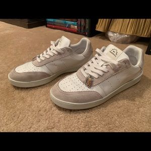 Loeffler Randall Keeley Low Top Sneakers in Dirty White Size 10